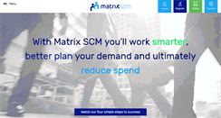 Desktop Screenshot of matrix-scm.com