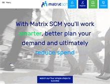 Tablet Screenshot of matrix-scm.com